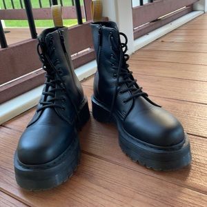 Jadon smooth leather platform boots -men’s 12